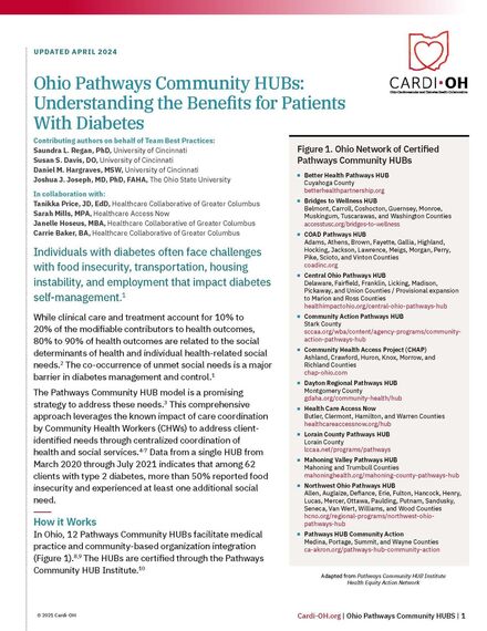 Ohio Pathways Community HUBs: Understanding the Benefits for Patients with Diabetes
