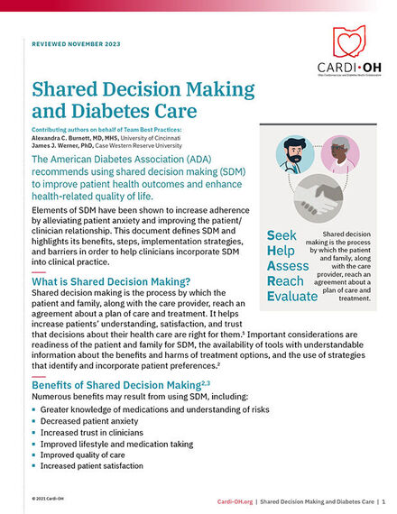 Shared Decision Making and Diabetes Care