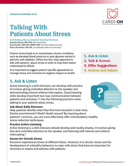 Talking With Patients About Stress