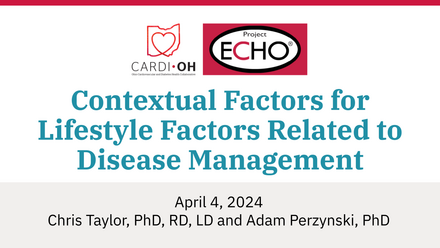 Contextual Factors for Lifestyle Factors Related to Disease Management 