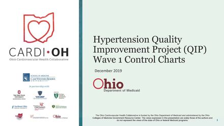 Hypertension QIP Wave 1 Control Charts